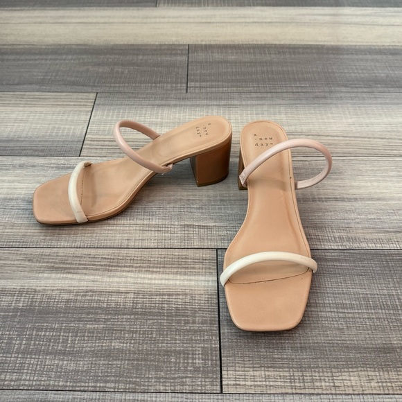 a new day Cream and Tan Heeled Sandals - Picture 1 of 2